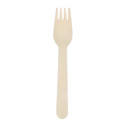 6" Wooden Forks, 1000 ct